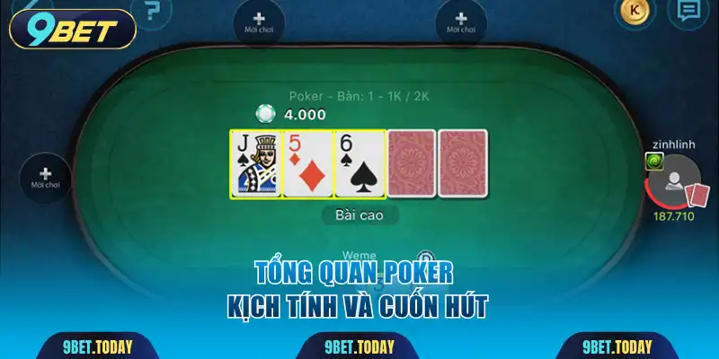Tổng quan Poker kịch tính và cuốn hút